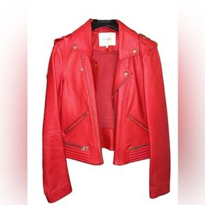 Maje Leather Biker Jacket